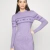 Chiara Ferragni Maxilogo Dress - Robe Pull - Purple -Vêtements Boutique 0c625977bfdb4734a935cfded1bda866