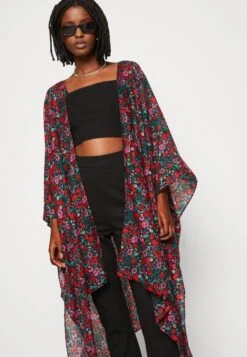 Even&Odd Floral - Veste Légère - Red -Vêtements Boutique 352430b06d554cd7b2369f1eeefda106