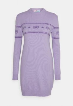 Chiara Ferragni Maxilogo Dress - Robe Pull - Purple -Vêtements Boutique 3cb59fa2c1a94581bdf647321e729405
