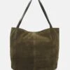 Anna Field Leather - Sac À Main - Khaki -Vêtements Boutique 4fe33866136c4a0ab8fe51b79aefe216
