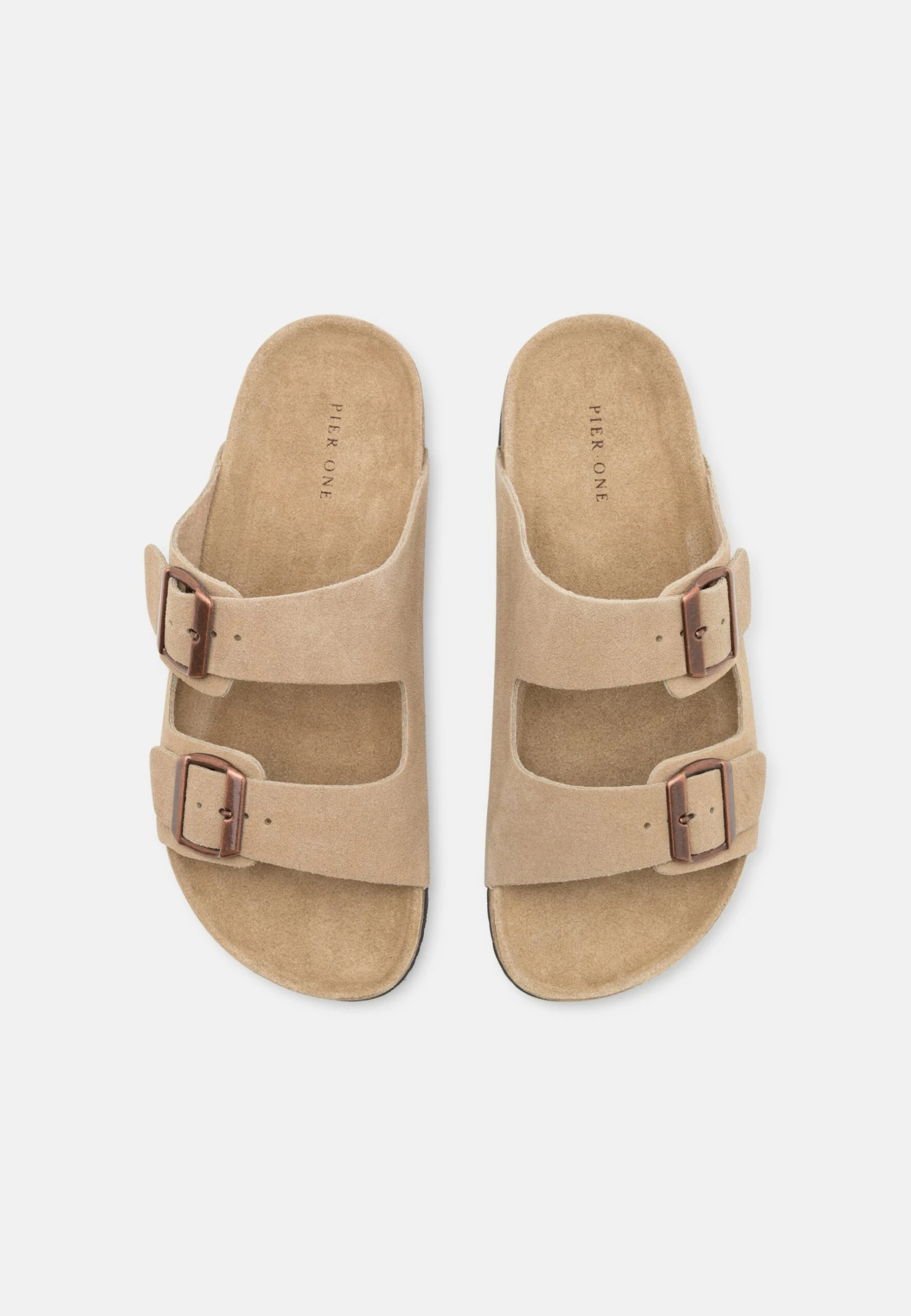 Pier One Leather Unisex - Chaussons - Beige 6 Pier One Leather Unisex - Chaussons - Beige – Image 4