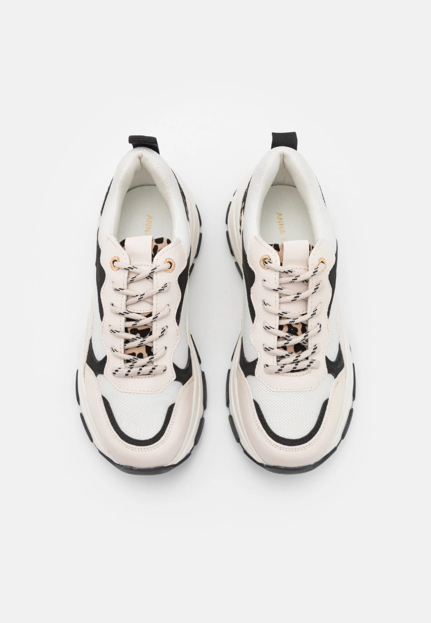 Anna Field Baskets Basses - Black/Beige 8 Anna Field Baskets Basses - Black/Beige – Image 6