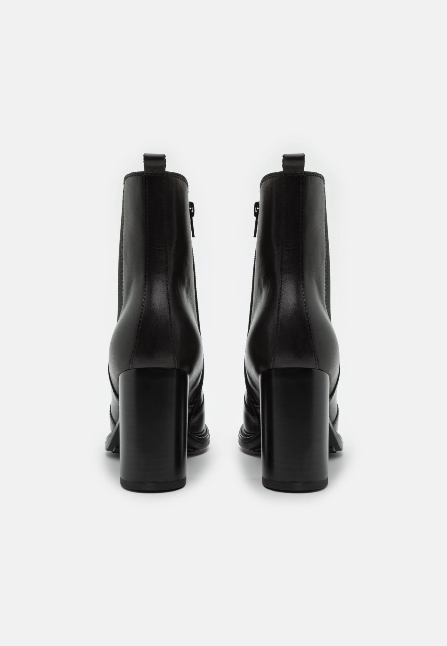 Leather - Bottines À Talons Hauts - Black 6 Leather - Bottines À Talons Hauts - Black – Image 4