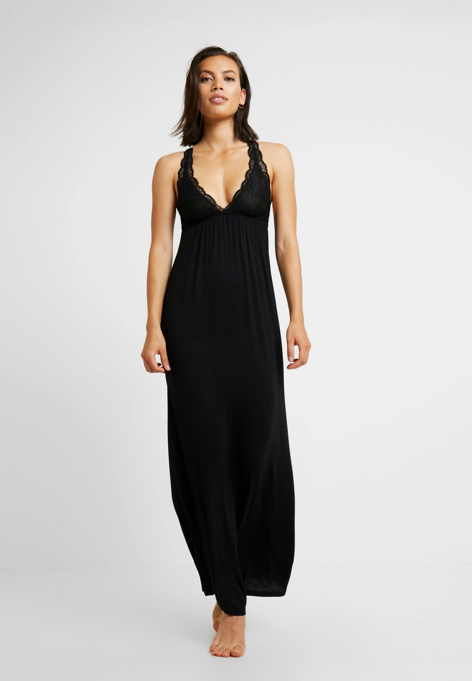 Anna Field Anna Long Viscose Dress - Chemise De Nuit / Nuisette - Black 3 Anna Field Anna Long Viscose Dress - Chemise De Nuit / Nuisette - Black