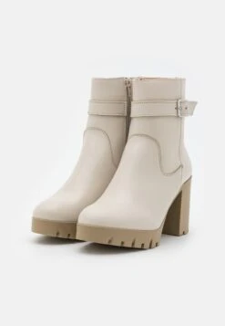 Leather - Bottines À Plateau - Beige -Vêtements Boutique 9e1f5757440d4e40ae7b97b4a385743f