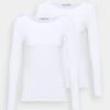 Anna Field 2 Pack - T-Shirt À Manches Longues - White 2 Anna Field 2 Pack - T-Shirt À Manches Longues - White -Vêtements Boutique c4ad72790eee46ecb70ca31ffe136e87
