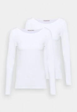 Anna Field 2 Pack - T-Shirt À Manches Longues - White