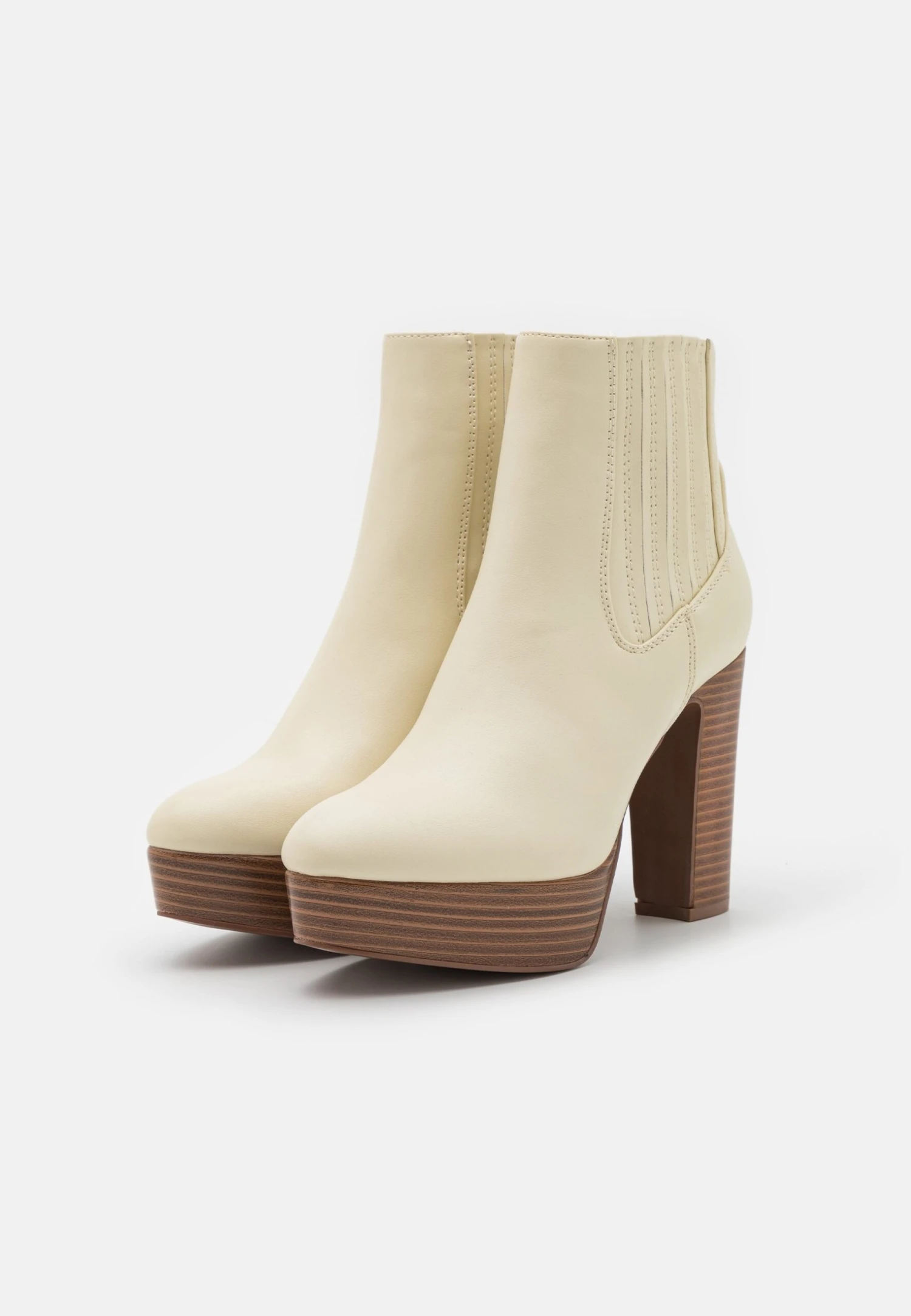 Anna Field Bottines À Plateau - Off White 5 Anna Field Bottines À Plateau - Off White – Image 3