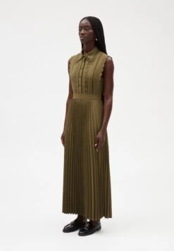 CLAUDIE PIERLOT Respect - Robe Chemise - Lichen -Vêtements Boutique e95a50dc8688414ab5adae03841edb44