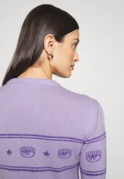 Chiara Ferragni Maxilogo Dress - Robe Pull - Purple -Vêtements Boutique e9a39c42a7474159b8452e8cd2d31e02